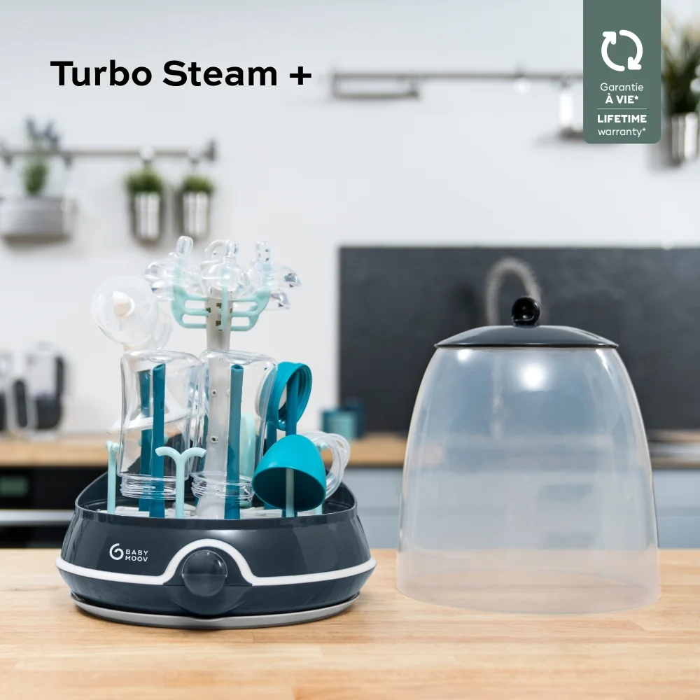 Babymoov Elektrický sterilizátor a sušička kojeneckých lahví Turbo+