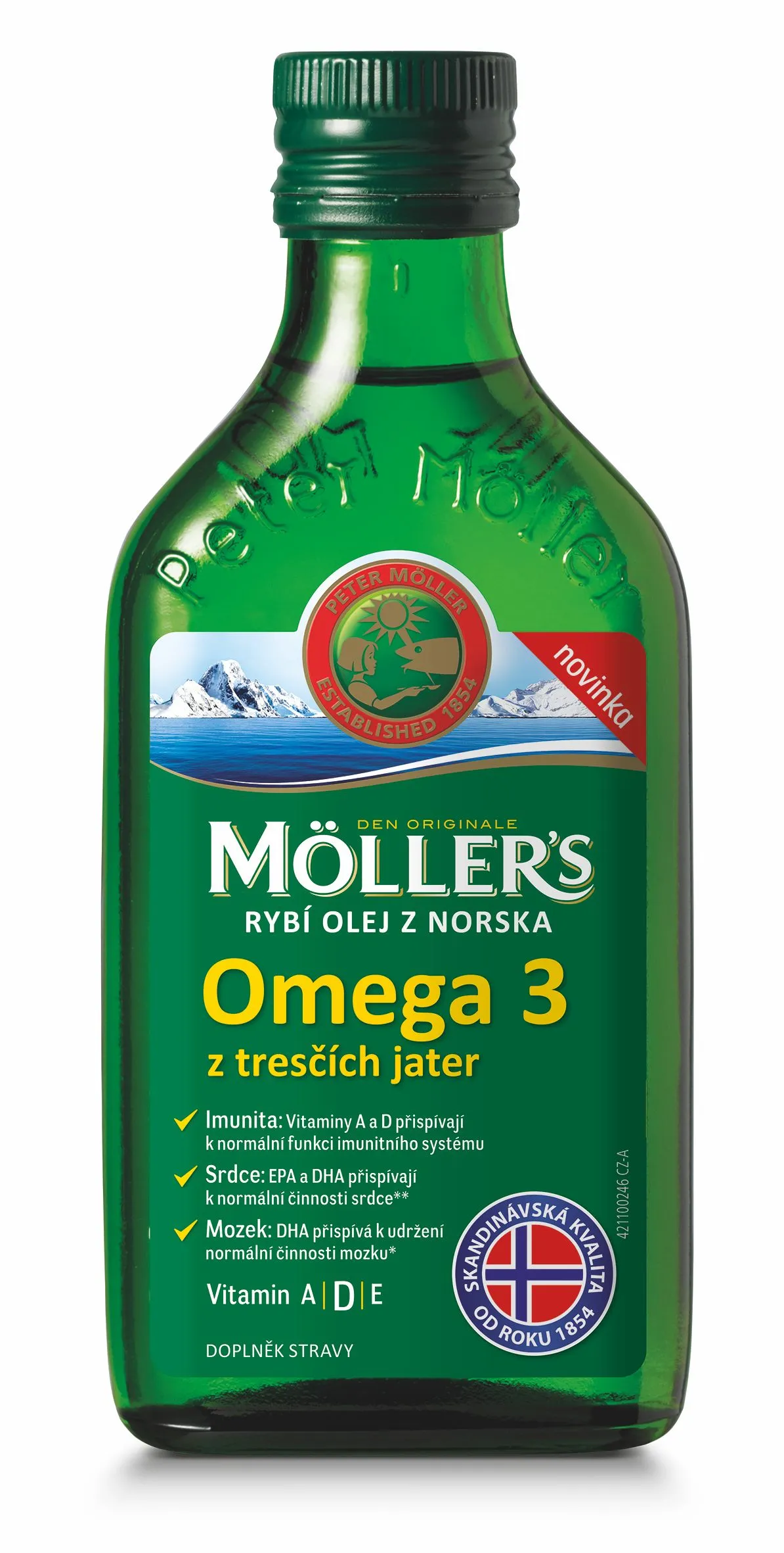 Mollers Omega 3 Rybí olej Natur 250 ml