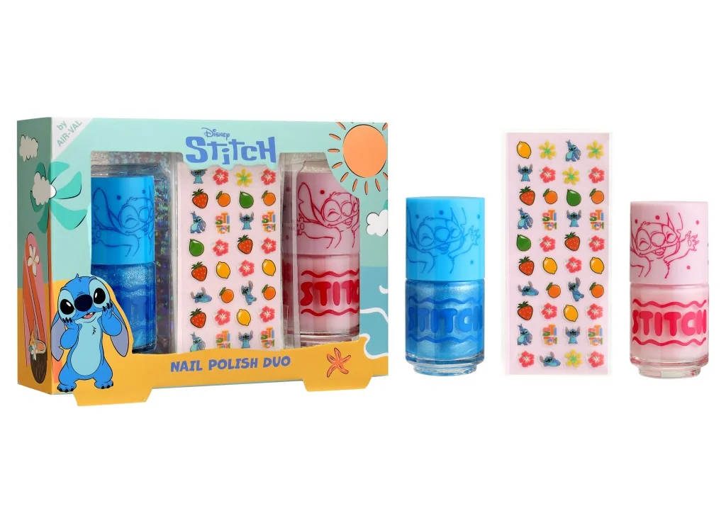 Air-Val Sada laků na nehty a nálepky Stitch
