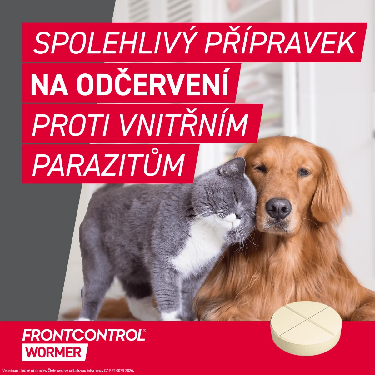 FRONTCONTROL Wormer tablety pro psy 10 kg 2 tablety