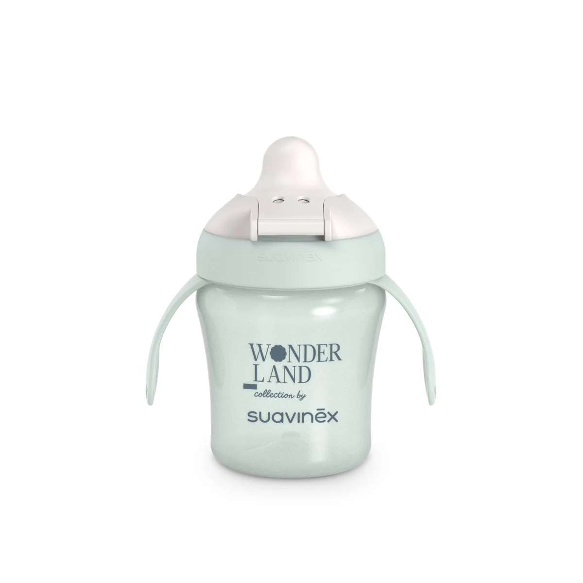 Suavinex Wonderland Nerozlitný hrníček 6m+ 200 ml 1 ks zelený