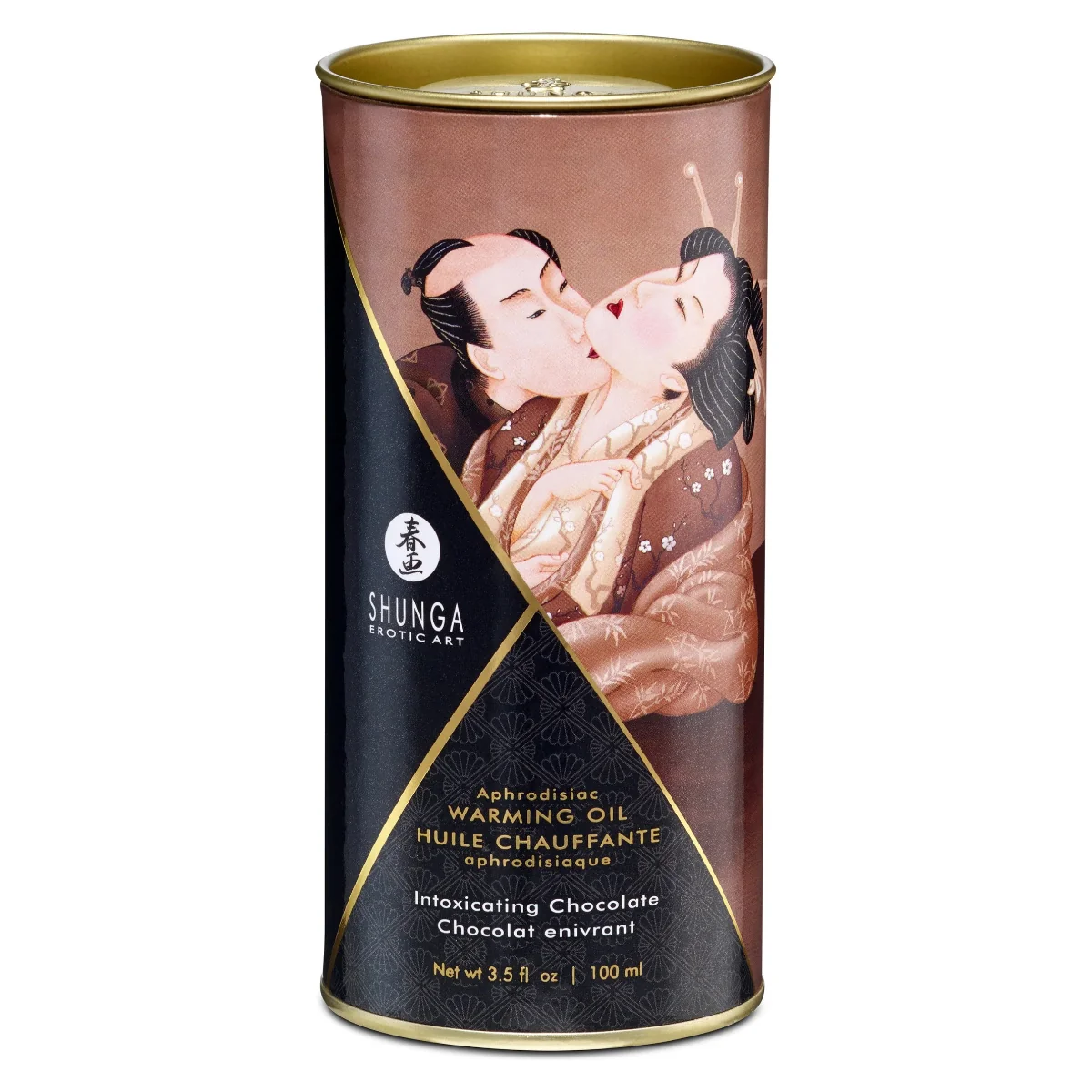 Shunga Aphrodisiac Warming Oil – ohřívací masážní olej, čokoláda