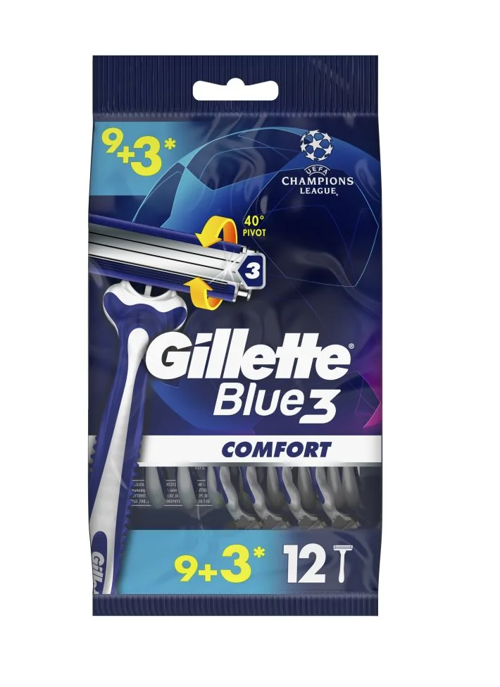 Gillette Blue3 Comfort pánské jednorázové holítko 9+3 ks