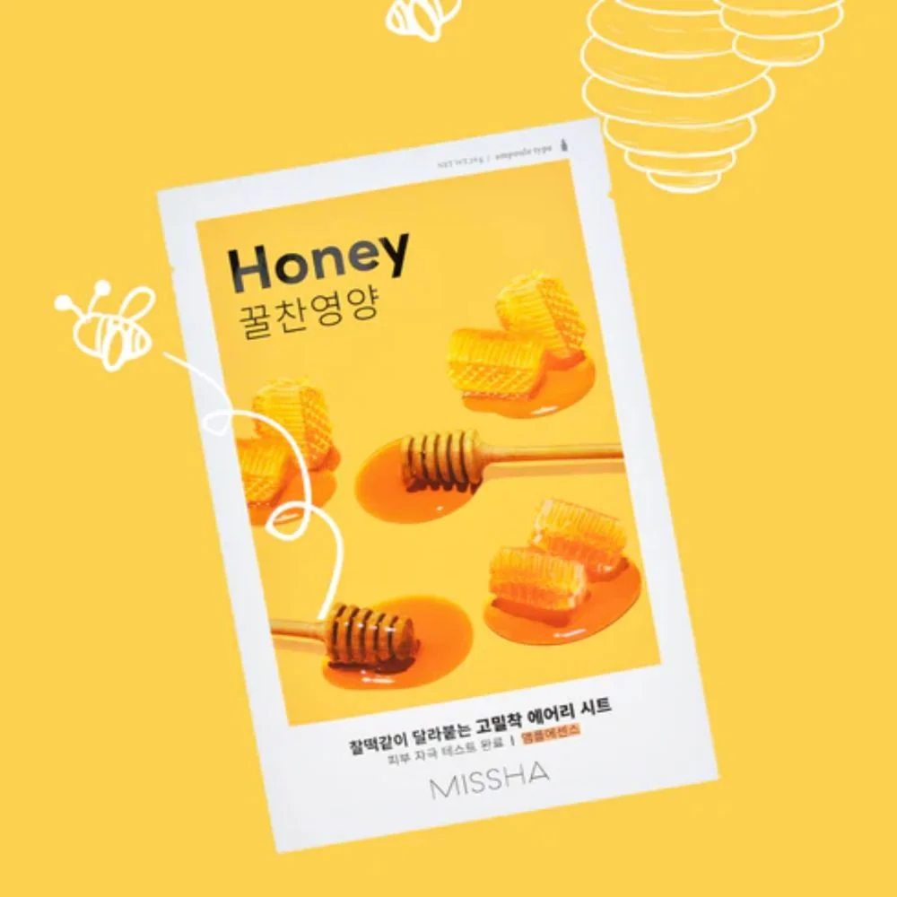 Missha Airy Fit Honey vyživující plátýnková maska 19 g