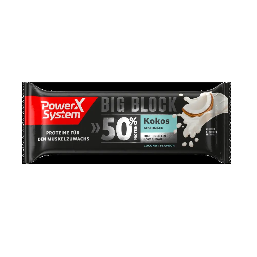 Power System Proteinová tyčinka Big Block bar kokos 100 g