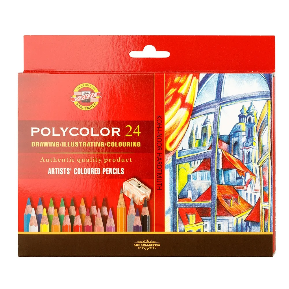 KOH-I-NOOR POLYCOLOR 3834/24 - umělecké pastelky - 24 ks 183