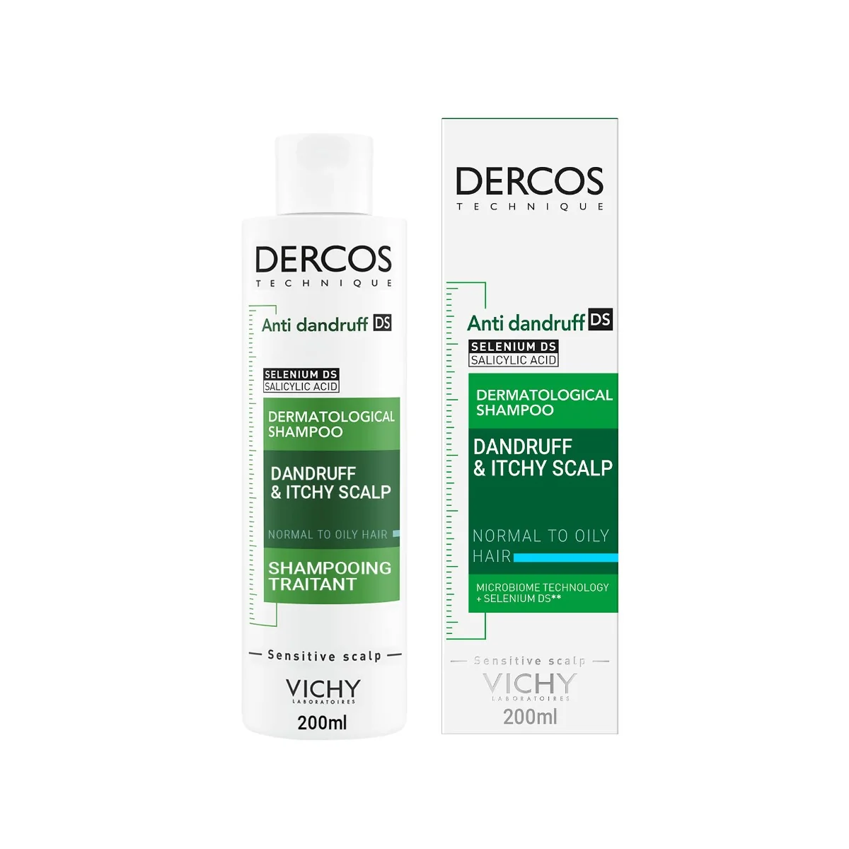 Vichy Dercos Šampon proti lupům na mastné vlasy 200 ml