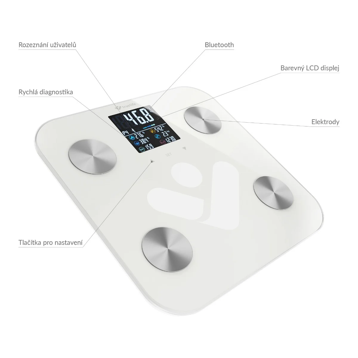 Truelife FitShape S6 BT osobní váha bílá