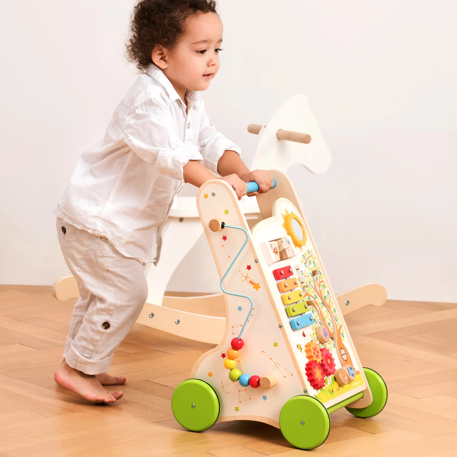 New Classic Toys Multifunkční dřevěné chodítko