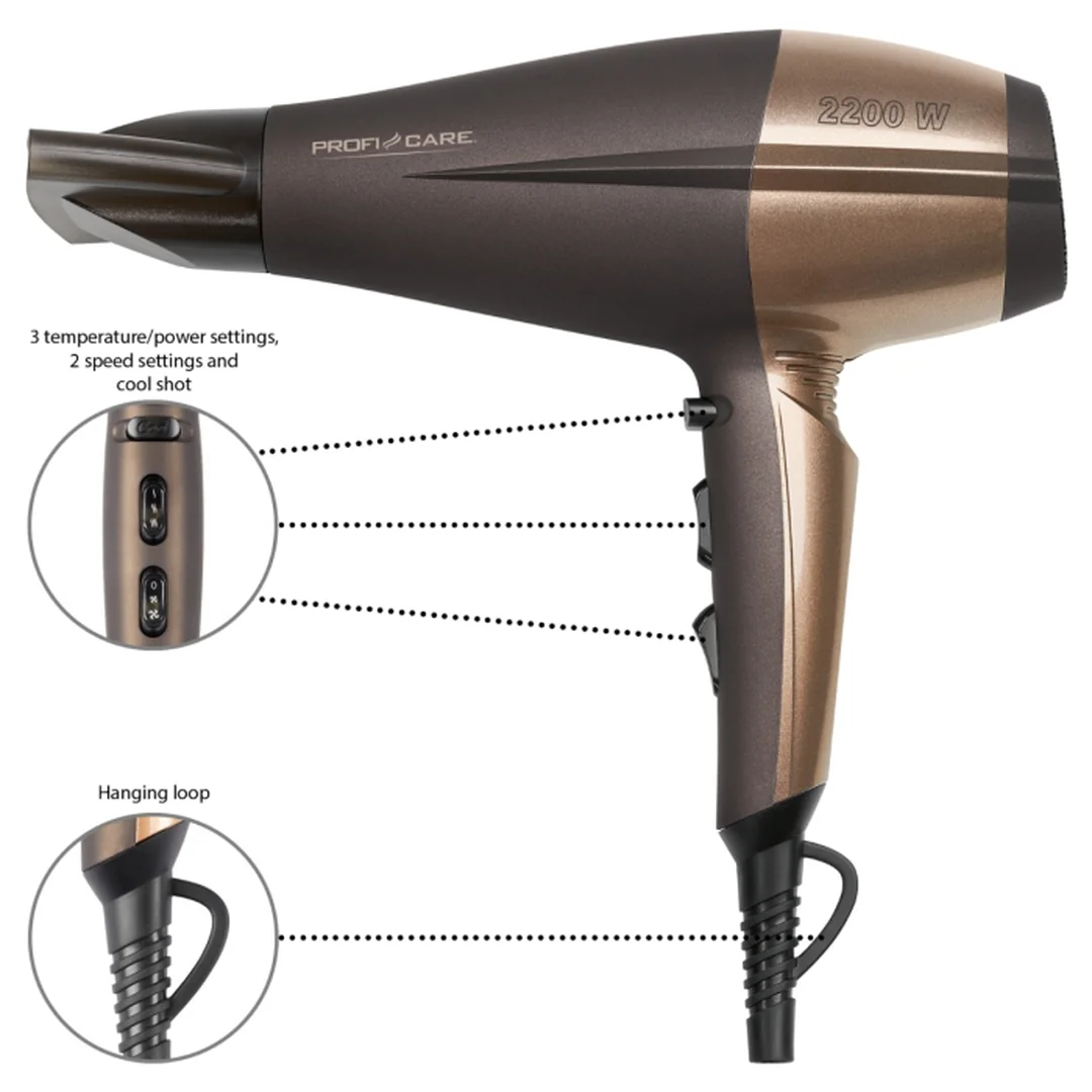 ProfiCare HT 3010 vysoušeč vlasů bronz