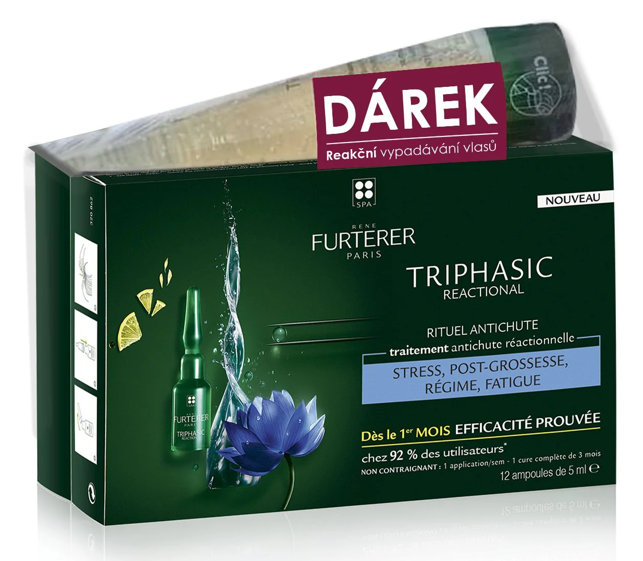 Rene Furterer Triphasic Reactional Kit sérum + šampon na vypadávání vlasů