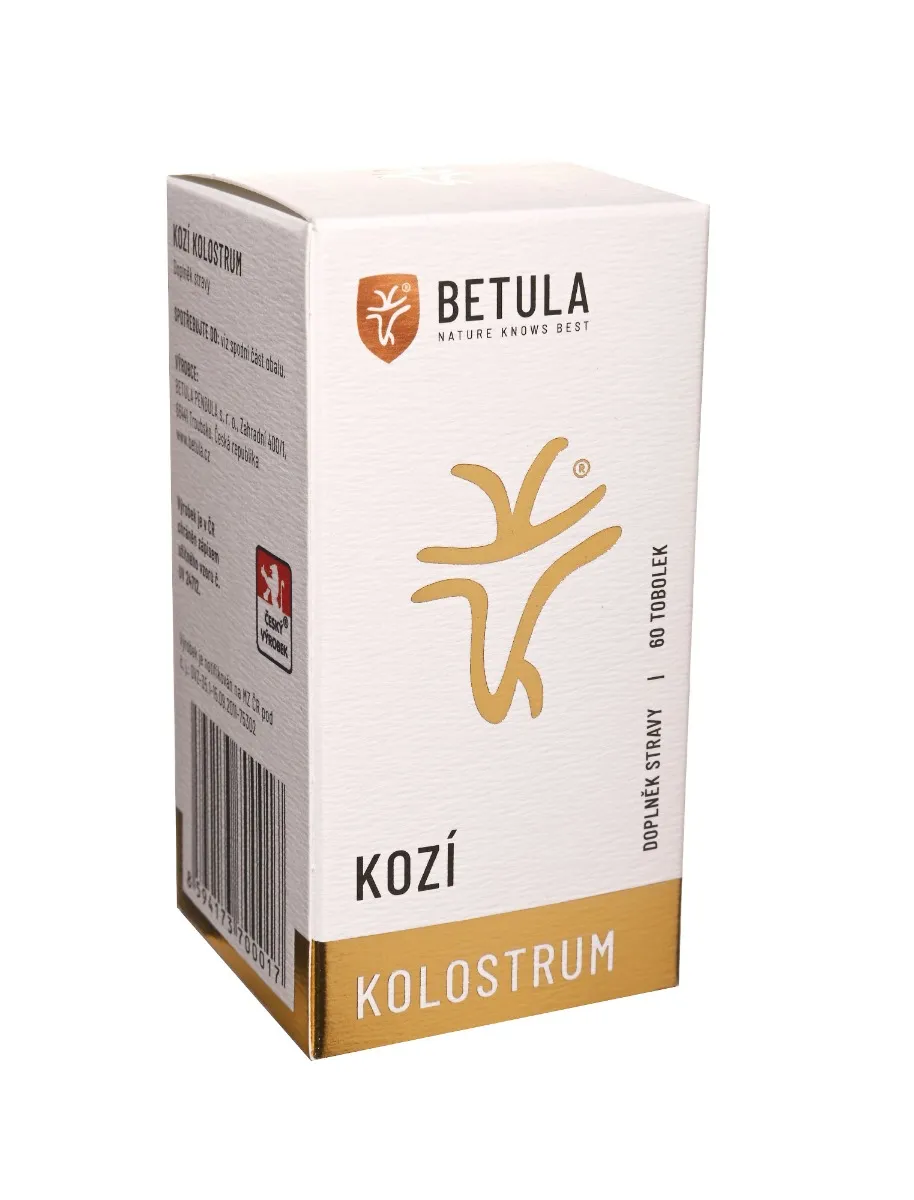 BETULA Kozí kolostrum 60 tobolek