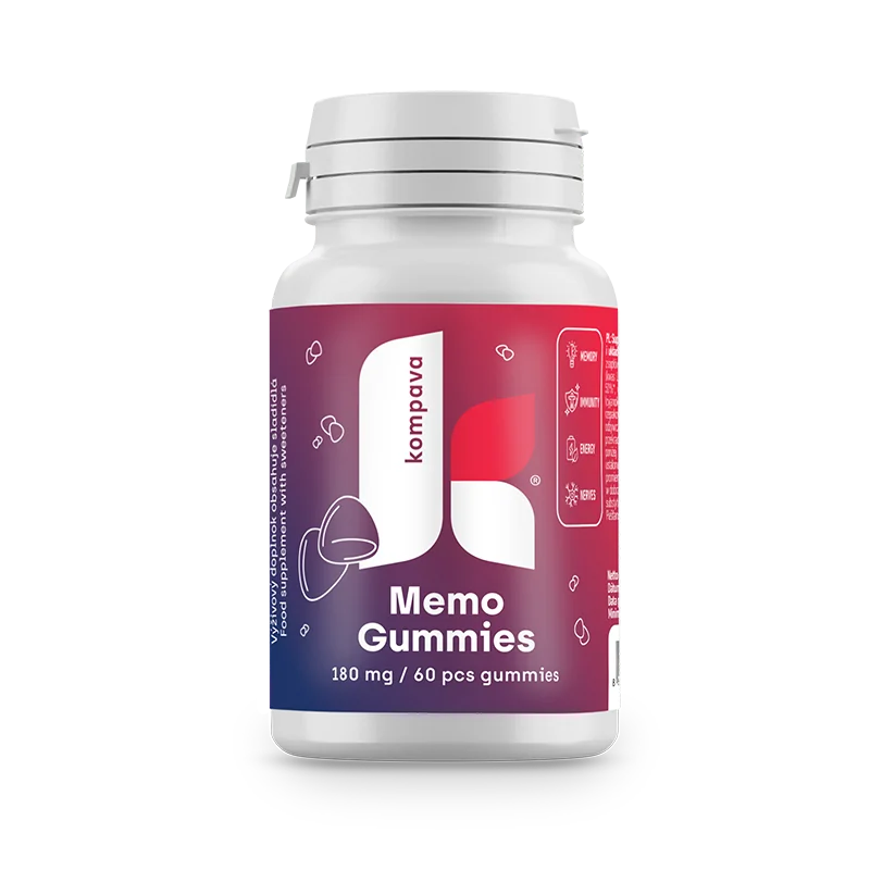 KOMPAVA Memo Gummies 180 mg / 60 cukríkov