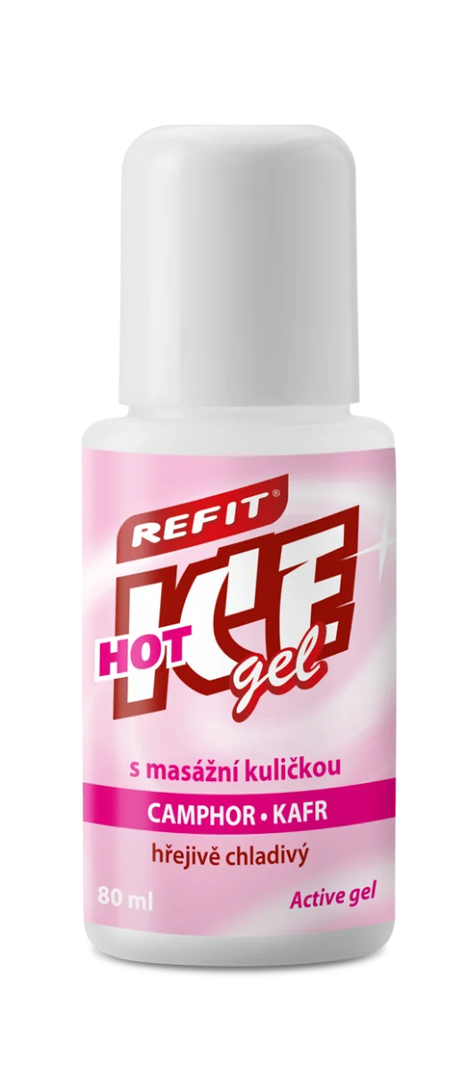 Refit Ice Masážní gel s kafrem roll–on 80 ml