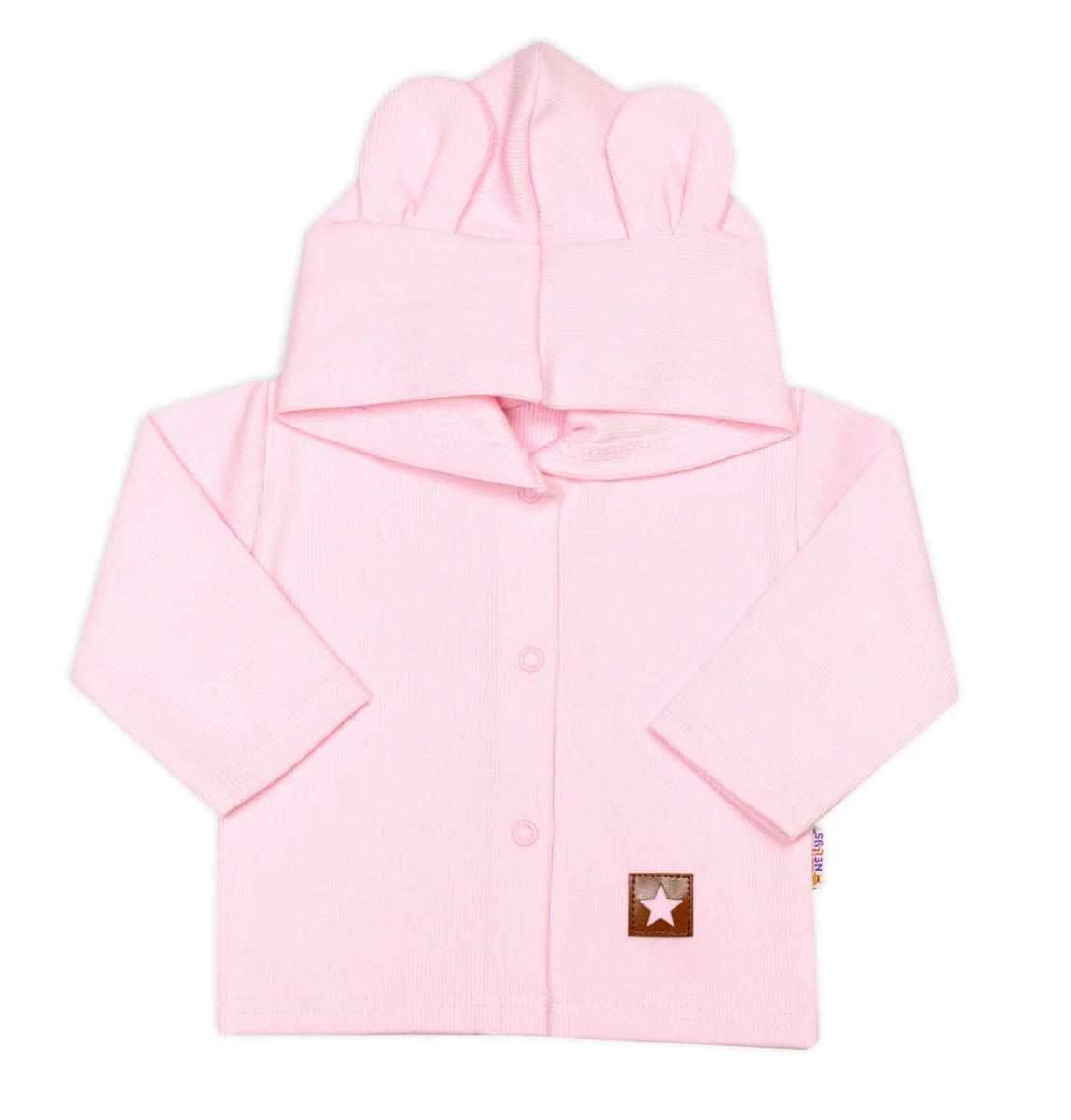 Baby Nellys Žebrovaná sada, Star 5D, body, polodupačky, kabátek, čepička, rukavice, vel. 62