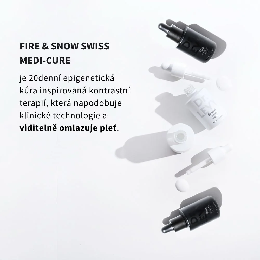 Dr. LEVY Fire&Snow Omlazující kúra peeling a sérum 2x10 ml + 2x10 ml