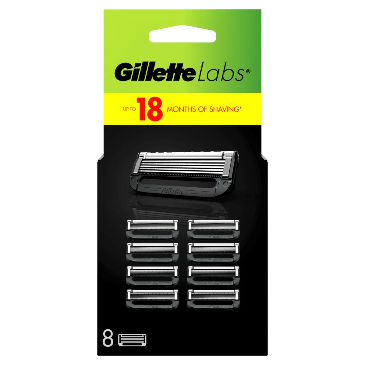 Gillette Labs náhradní holicí hlavice 8 ks