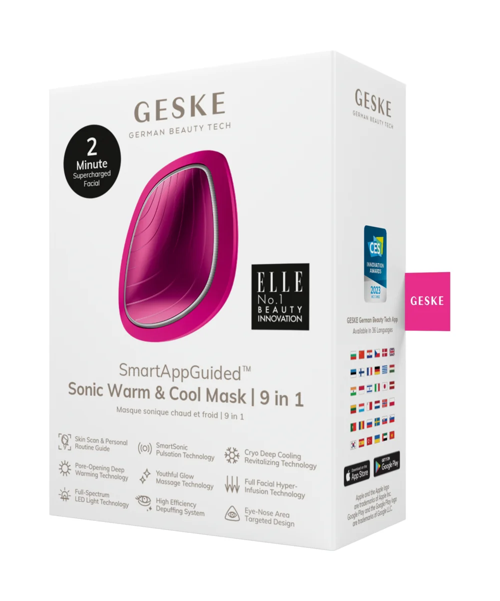 GESKE Sonic Warm&Cool Mask 9in1 sonický přístroj na aplikaci masky magenta