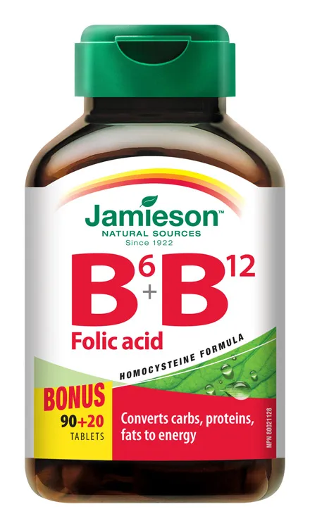 Jamieson Vitamíny B6, B12 a kyselina listová