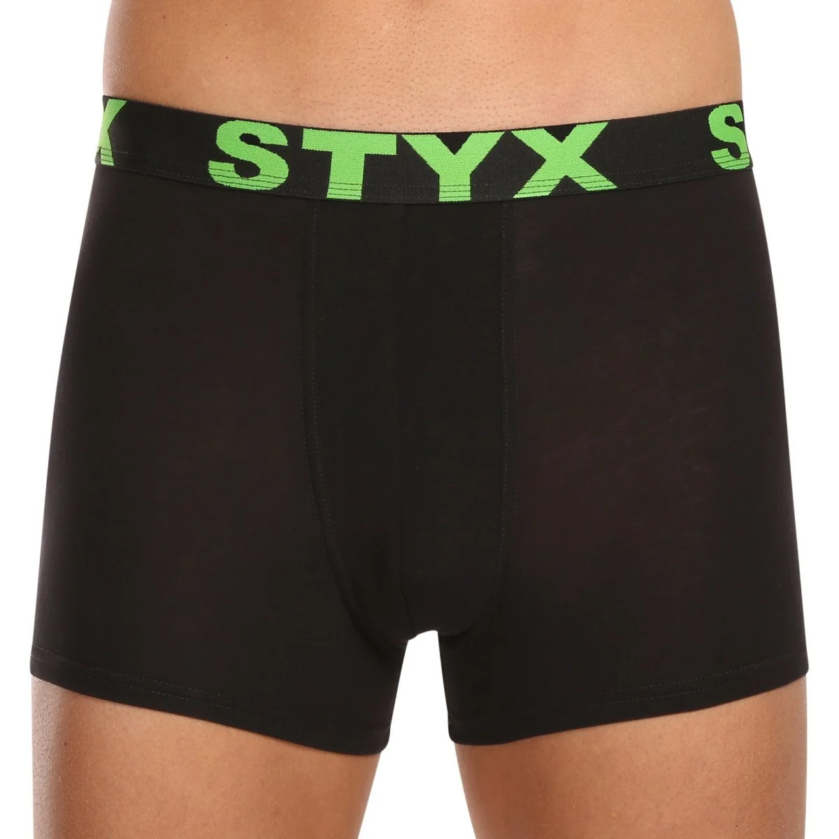 Styx 5PACK pánské boxerky sportovní guma černé (5G9601) XXL