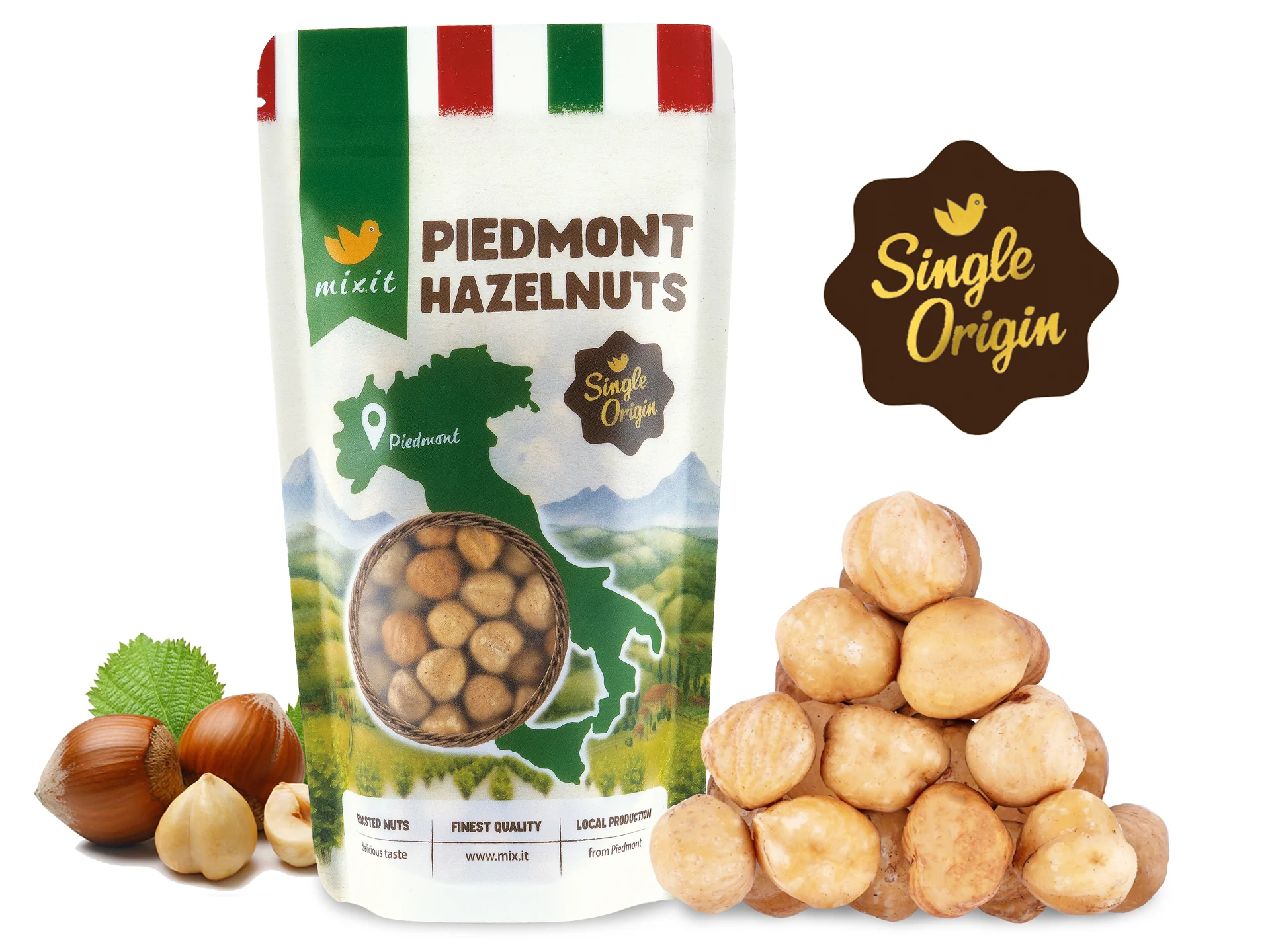 Mixit Single Origin Lískové ořechy z Piemontu 200 g