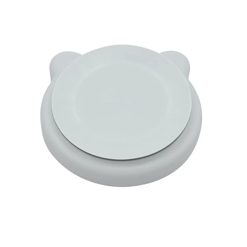 Bo Jungle silikonový talíř s přísavkou Bear Grey