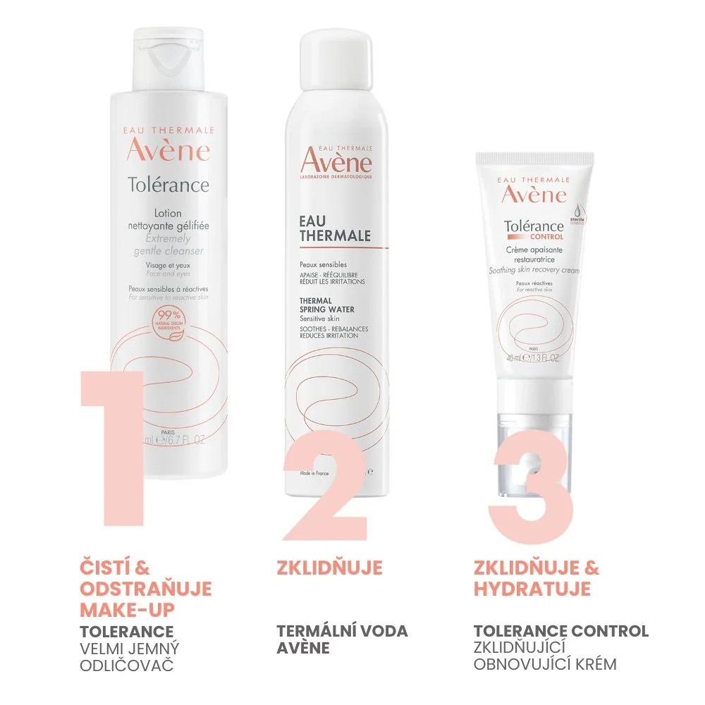 Avène Tolerance Velmi jemný odličovač pro citlivou až reaktivní pleť 200 ml