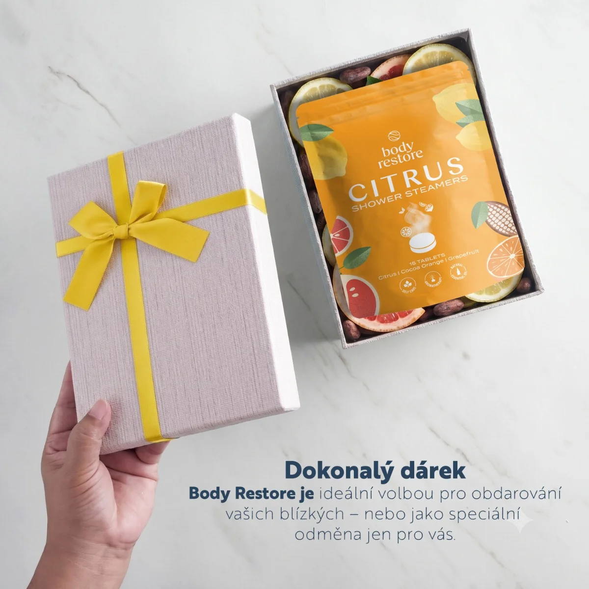 Body Restore Aromatické tablety do sprchy citrusy 15 ks