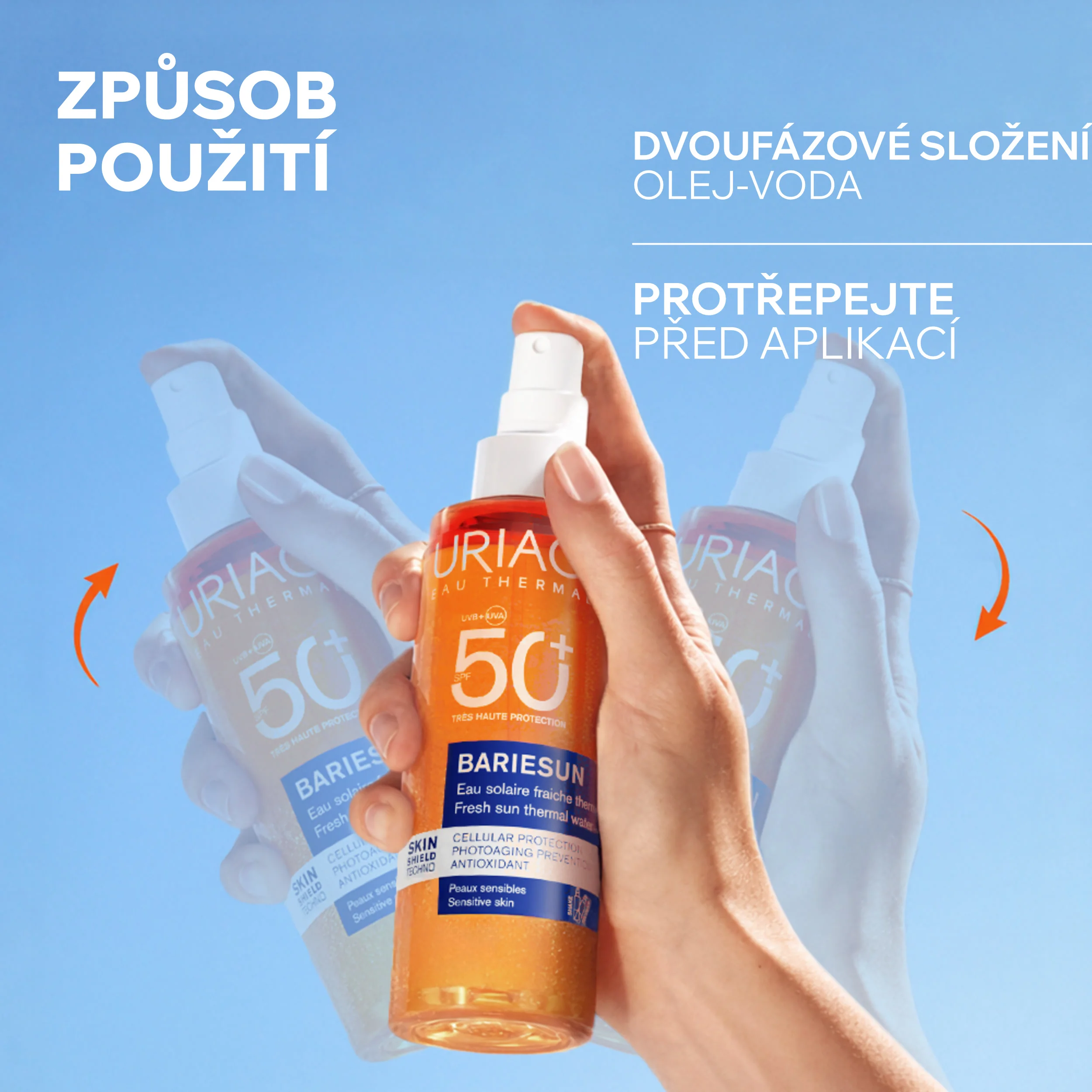 Uriage Bariésun Sun Water SPF50+ sprej 200 ml