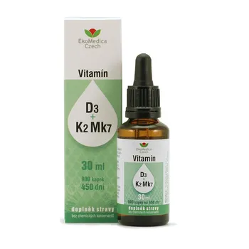 Ekomedica Vitamín D3 + K2Mk7 kapky 30 ml