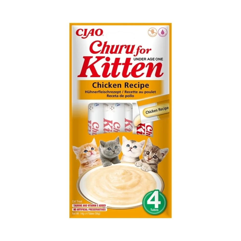 Ciao Churu cat snack Kitten kuře 4x14 g