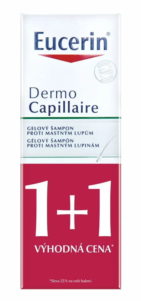 Eucerin Dermocapillaire Šampon na mastné lupy duopack 2x250 ml