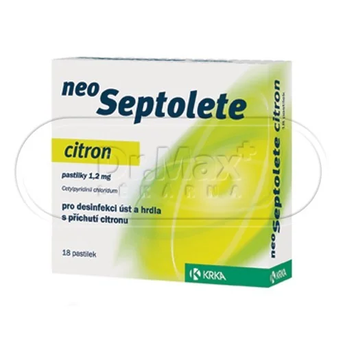 Neoseptolete Citron 18 pastilek