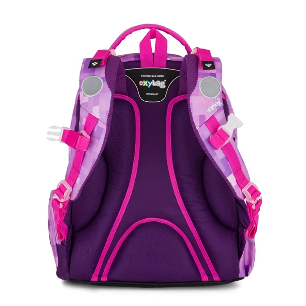 Oxybag OXY GO - školní set Playworld Girl 3 ks: batoh, penál, sáček batoh, penál, sáček