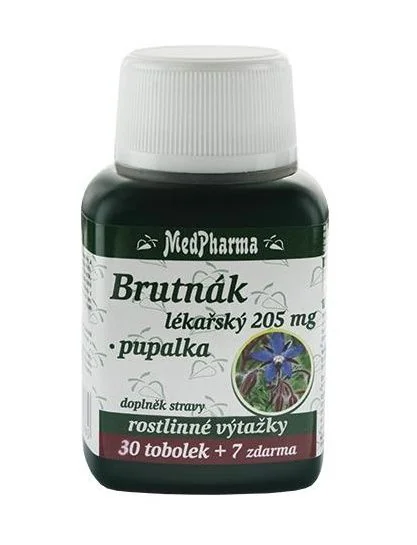 Medpharma Brutnák lékářský 205 mg + pupalka 37 tobolek