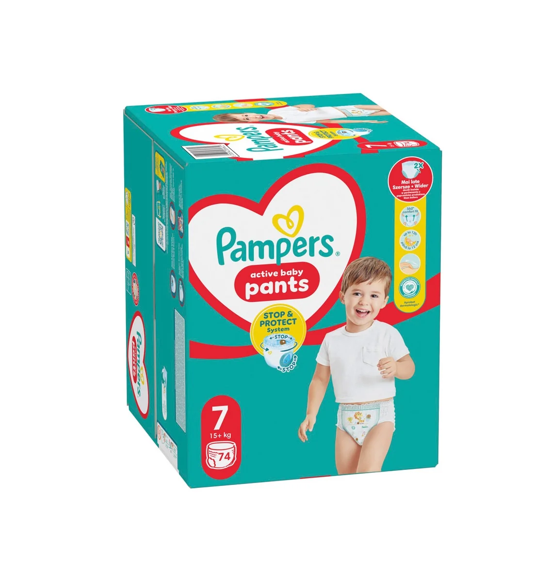 Pampers Pants vel. 7 Mega Pack 15+ kg plenkové kalhotky 74 ks