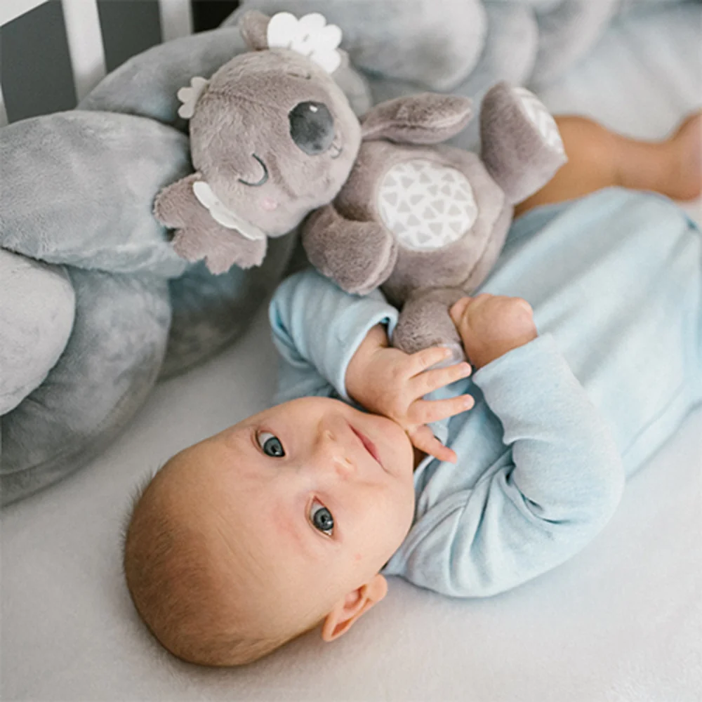 Babyono Plyšová hračka s chrastítkem Koala Coco, šedá