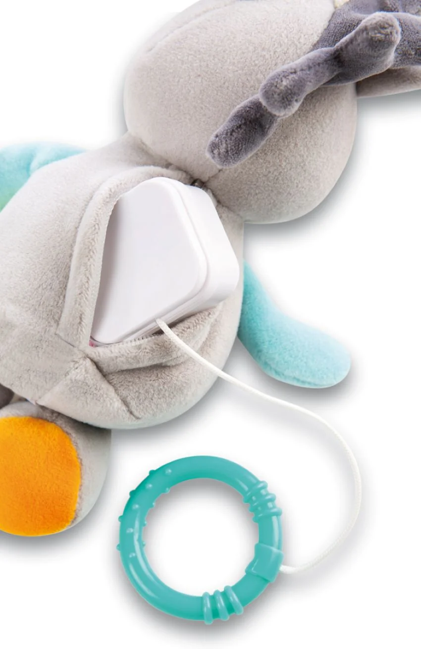 Nici MFN plyš Oslík na zavěšení s hracím strojkem, 18cm