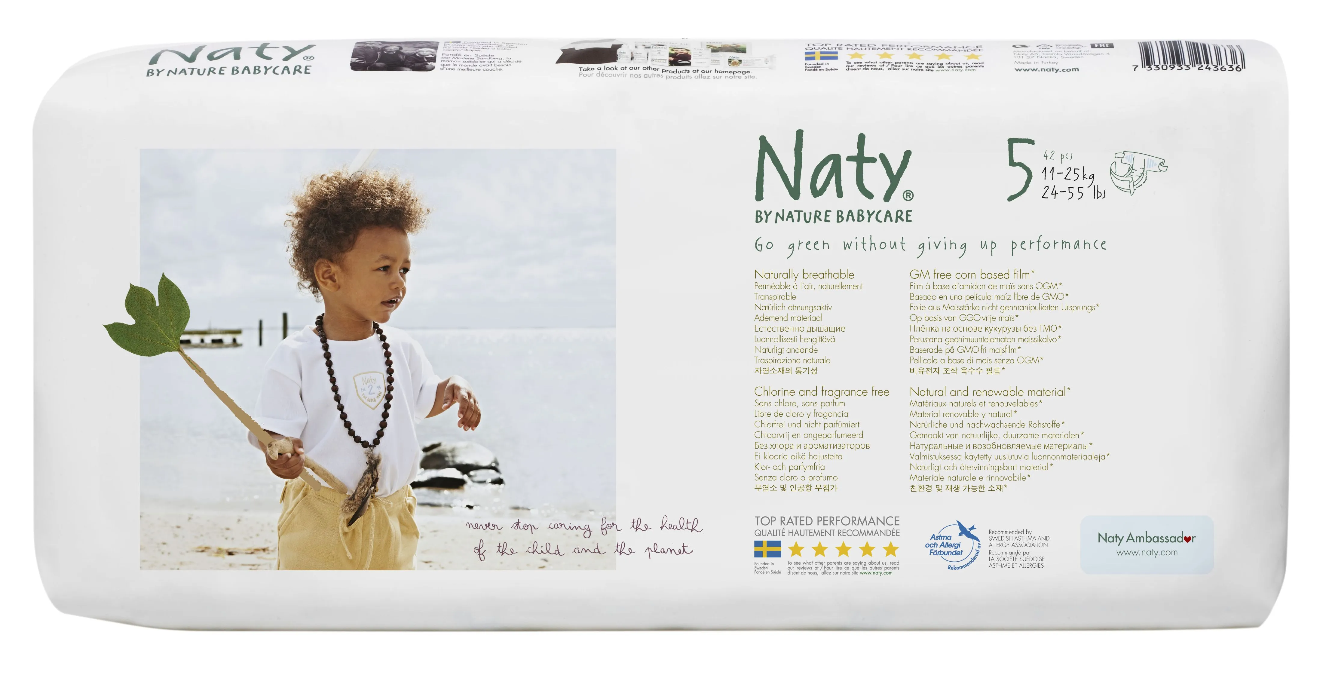 ECO by Naty Junior 11–25 kg dětské plenky eco-pack 42 ks