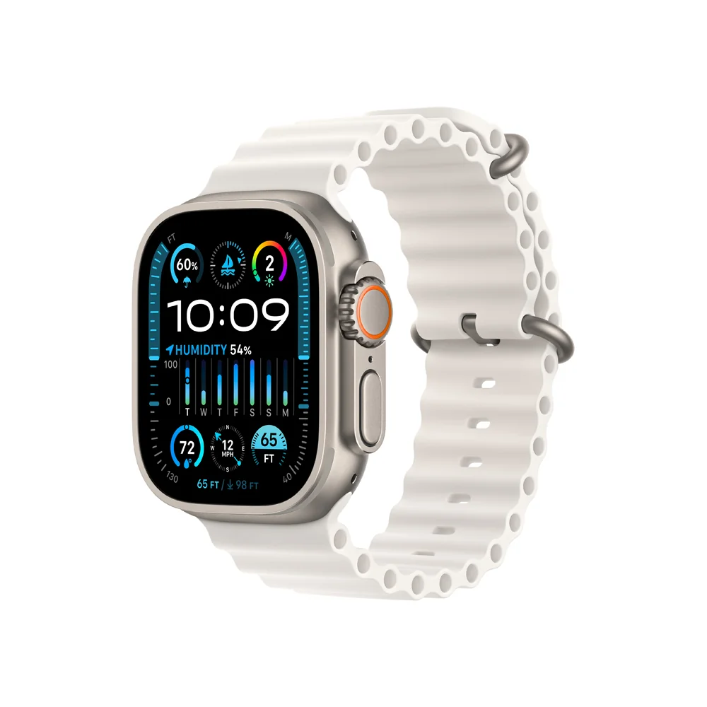 Apple Watch Ultra 2 49 mm smart hodinky Titan/White Ocean