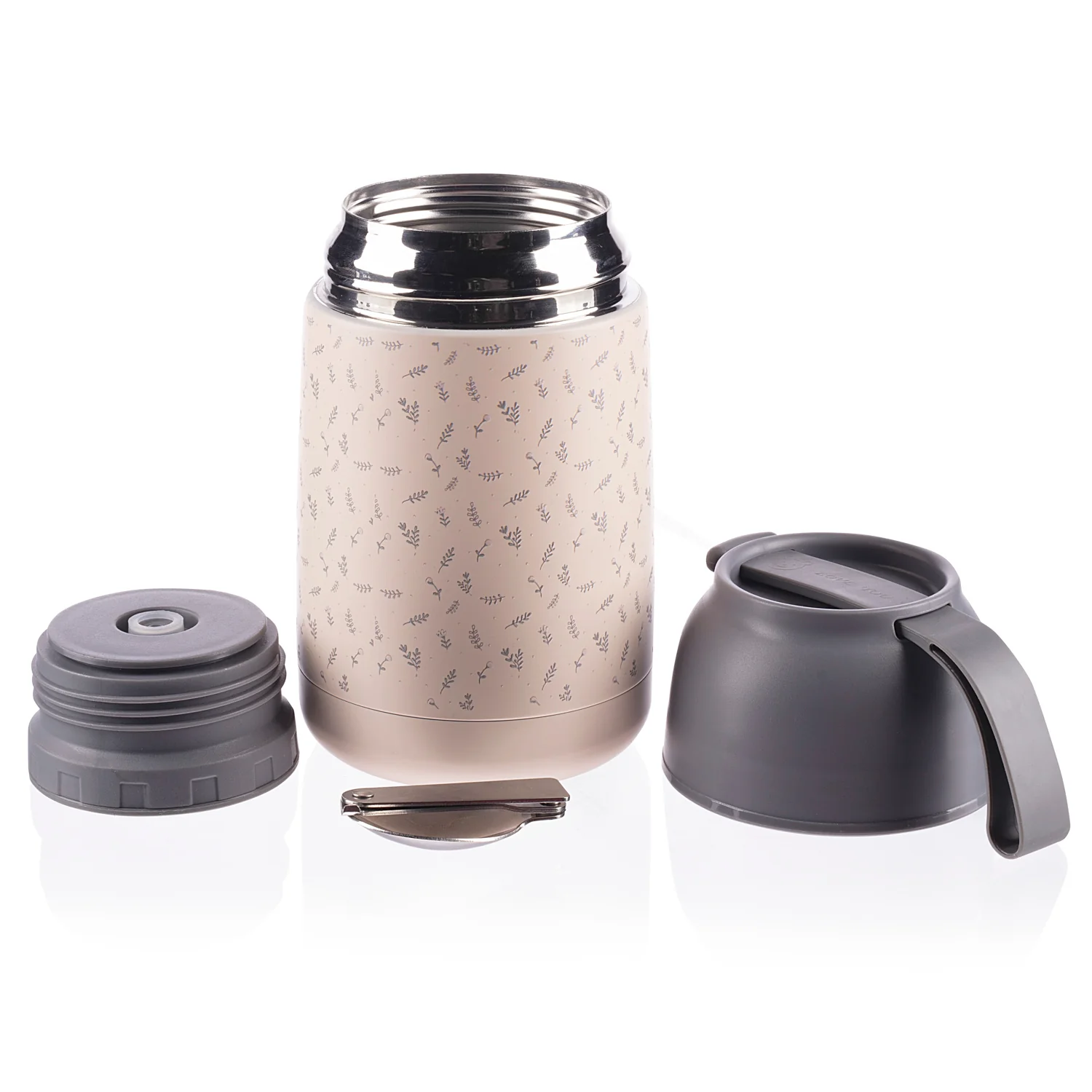 Zopa Termoska na jídlo se silikonovým držákem 620 ml, Flowers 6