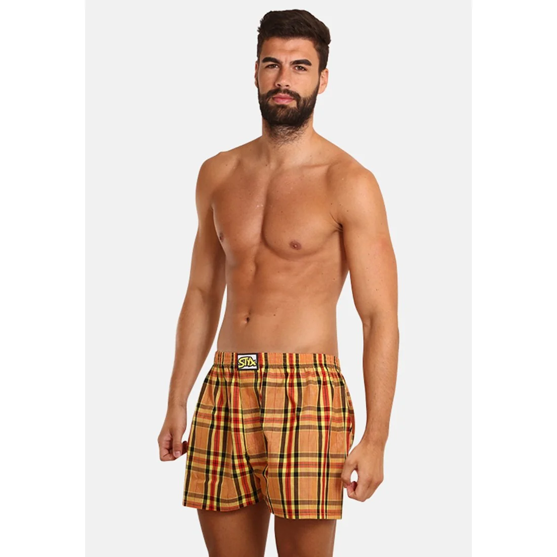 Styx Pánské trenky klasická guma vícebarevné (A921) XL