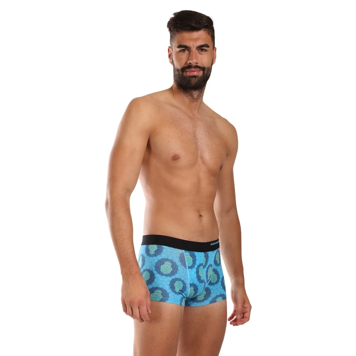 69SLAM Pánské boxerky hip bamboo SKULL MANDALA (MHBSKM-BB) XL