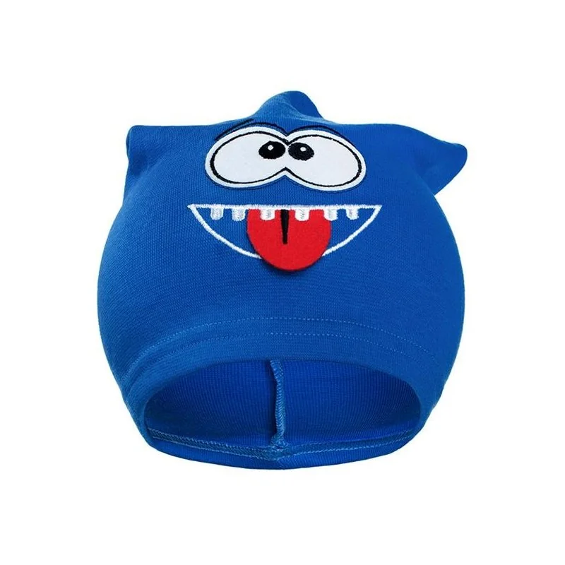 New Baby Podzimní dětská čepička  smíšek světle modrá, vel. 110 (4-5r)
