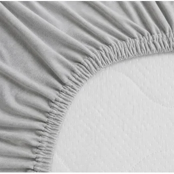 Povlečeme vše Prostěradlo Jersey Standard 180x200 cm světle šedá