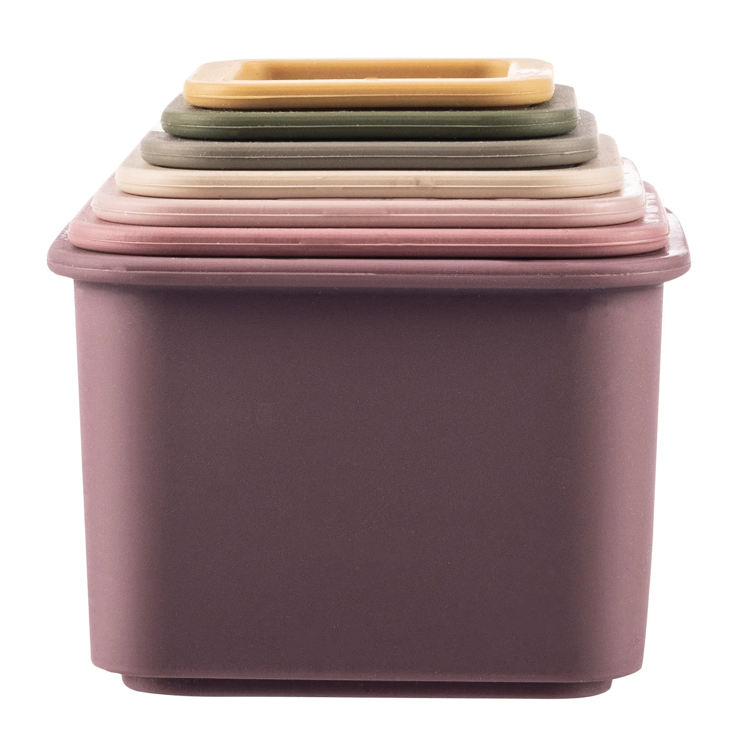 Zopa Silikonové stohovací kalíšky, Multicolor