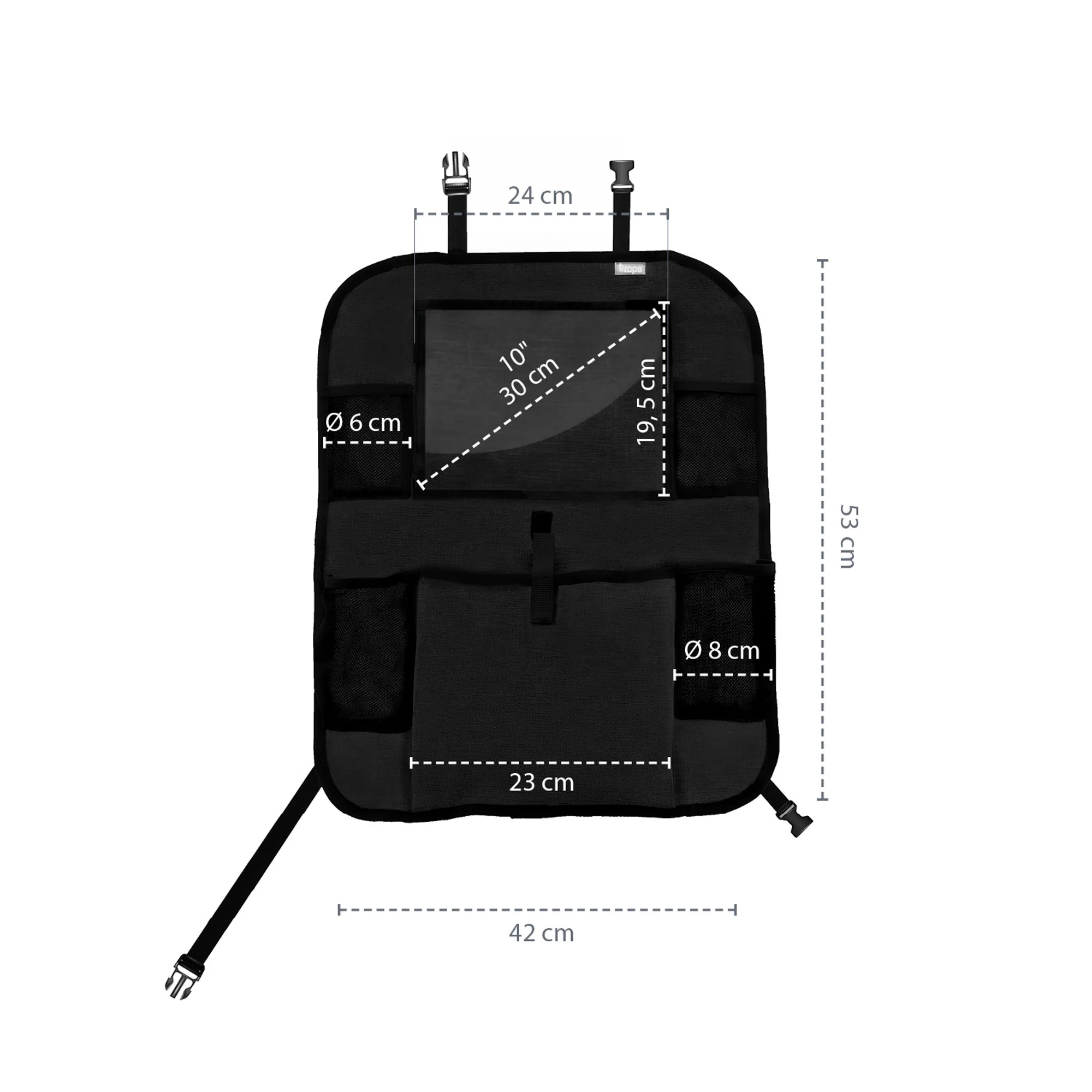 Zopa Organizér na sedadlo + kapsa na tablet, Black 1