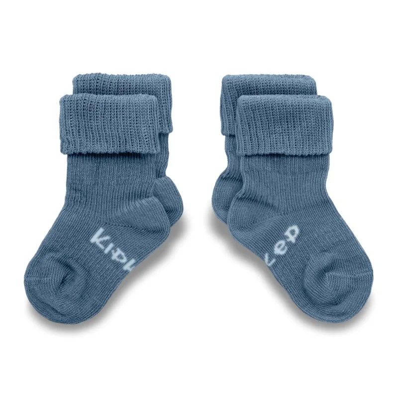 KipKep dětské ponožky Stay-on-Socks 0-6m 2páry Blue Heaven