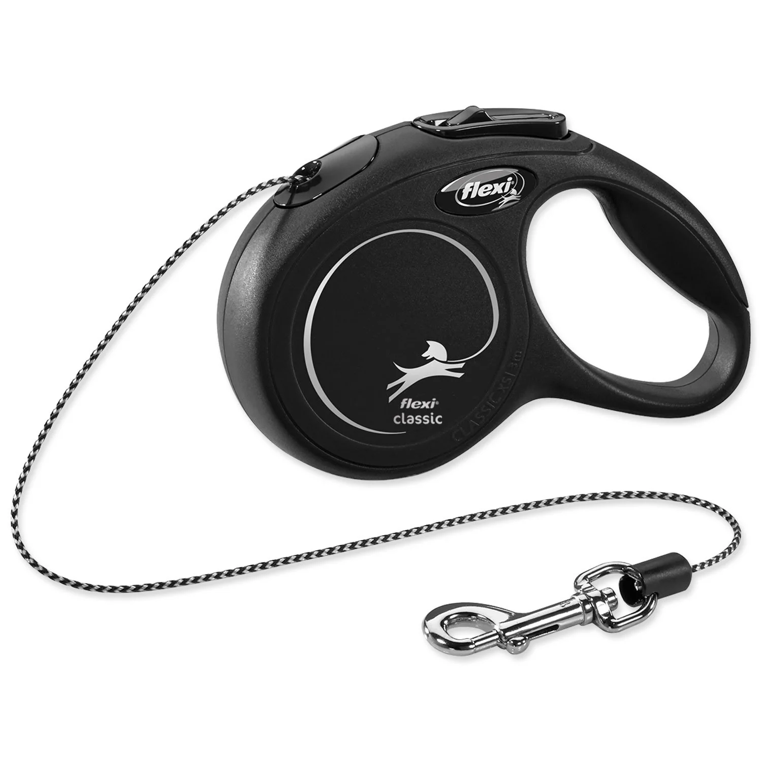 Flexi Vodítko Classic New lanko XS černé 3m