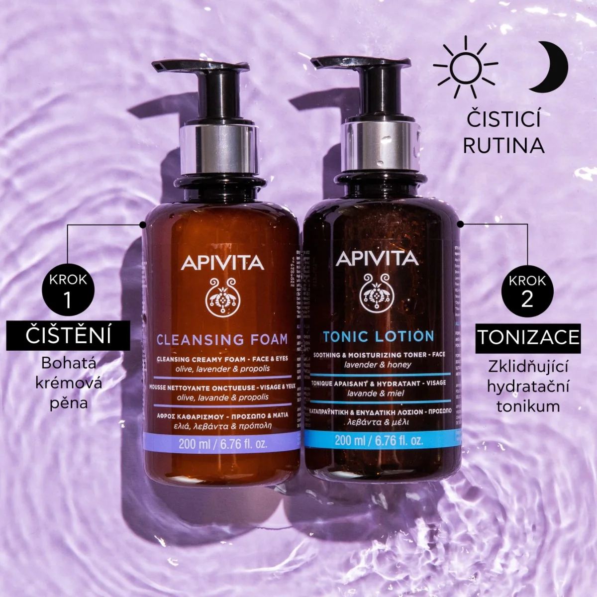 APIVITA Cleansing Foam čisticí krémová pěna 10x28 ml